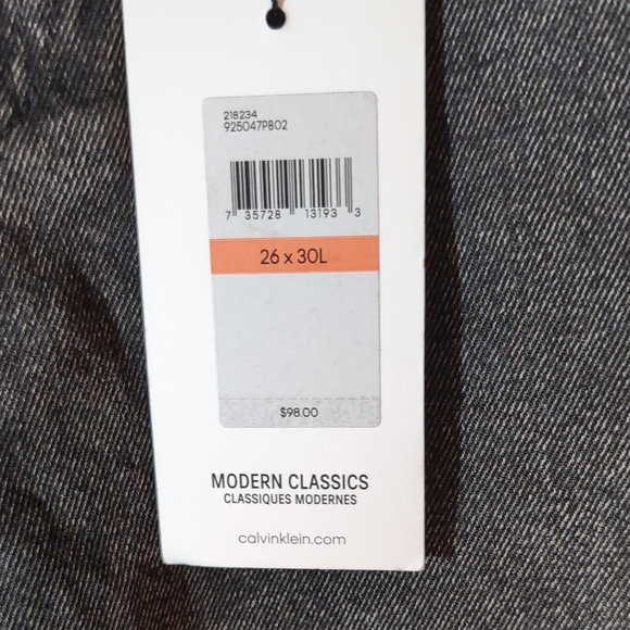 Calvin Klein Jeans Black Slim Fit 26X30 - Picture 4 of 9